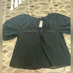 Abercrombie & Fitch Linen Peasant Top